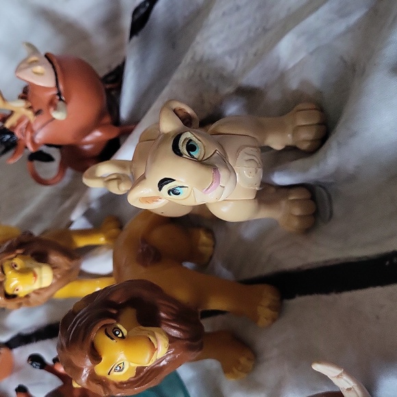 VTG Disney Lion King PVC Play Set Figures Plastic Lot of 8 - Picture 4 of 6